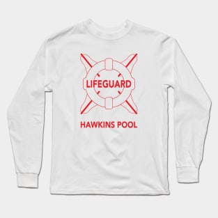 Lifeguard - Hawkins Pool Tribute Long Sleeve T-Shirt